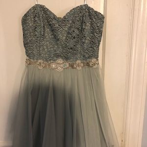 lace teal prom dress never worn